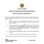 #Bank of Ghana Issues New Guidelines on Foreign Exchange Withdrawals