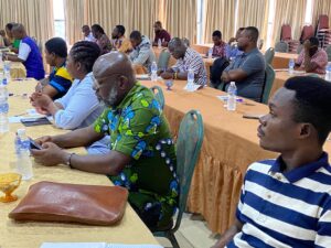 Pix. A section of media practioners from mining regions trained on reporting on galamsey issues