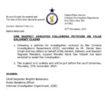 Police arrests Wendell Nana Yaw Yeboah on false information