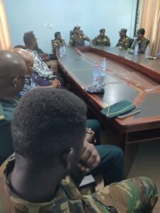 Mr Samuel Basintale meets heads of various agencies at the Gonokrom